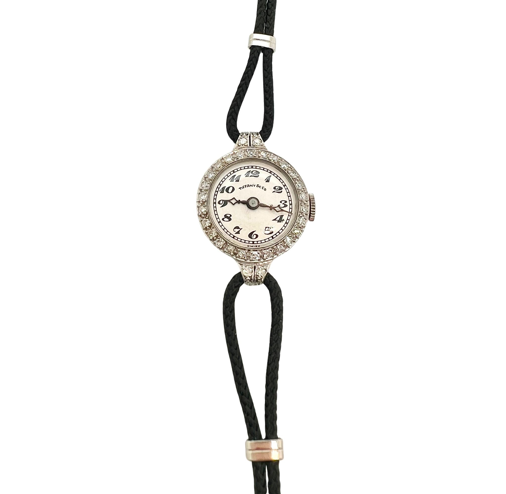 Tiffany & Co. Platinum and Diamond Wristwatch