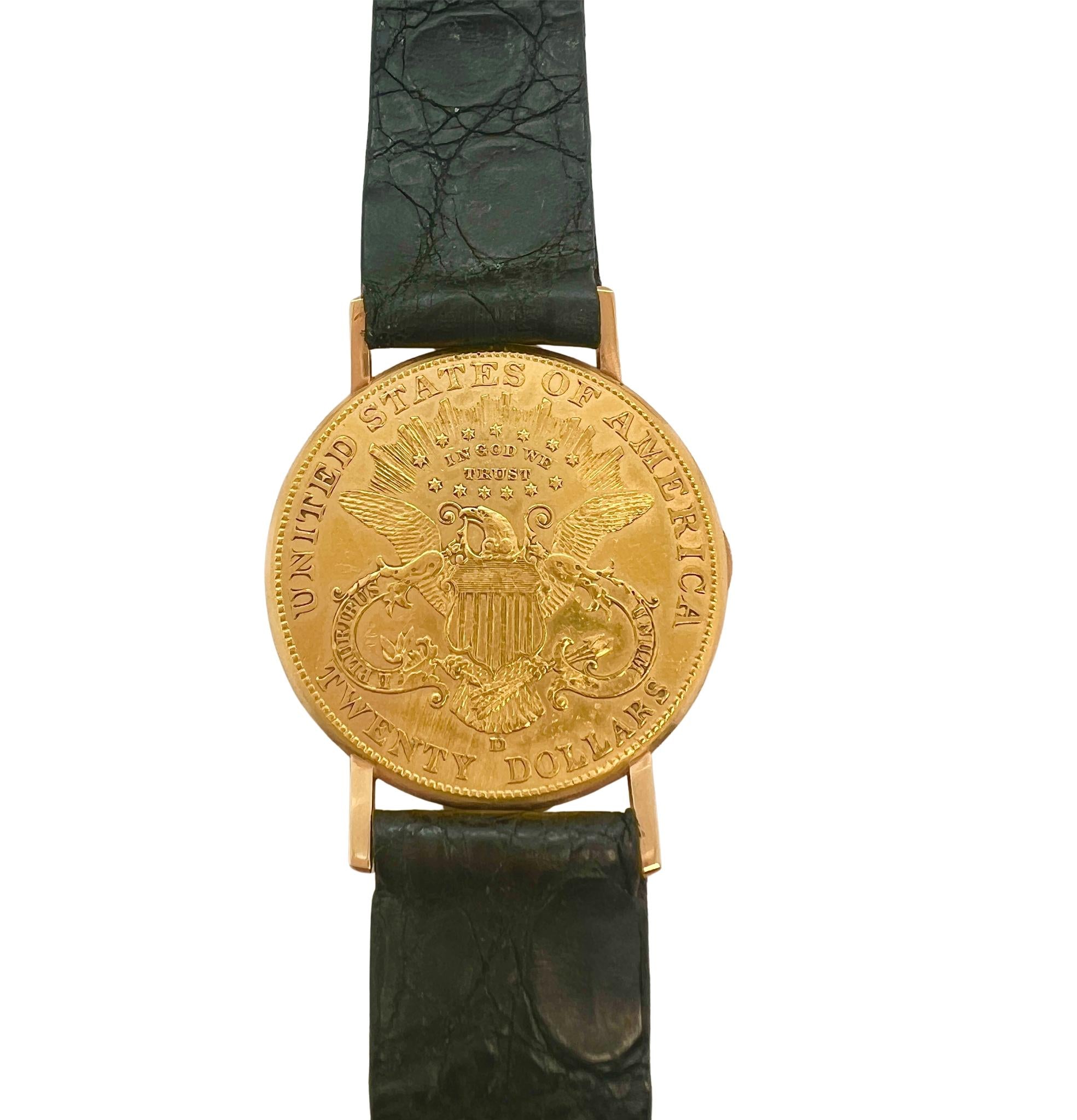 Baume & Mercier 18k Yellow Gold Hidden Dial Coin Watch