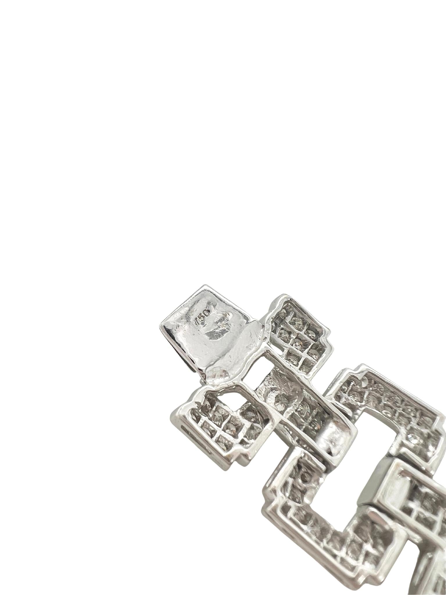 18k White Gold, Aquamarine and Diamond Bracelet