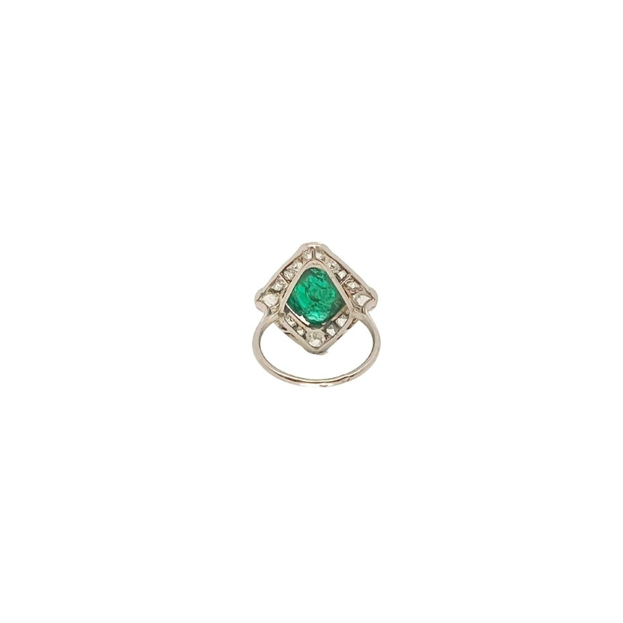 Cartier Platinum Emerald and Diamond Dress Ring