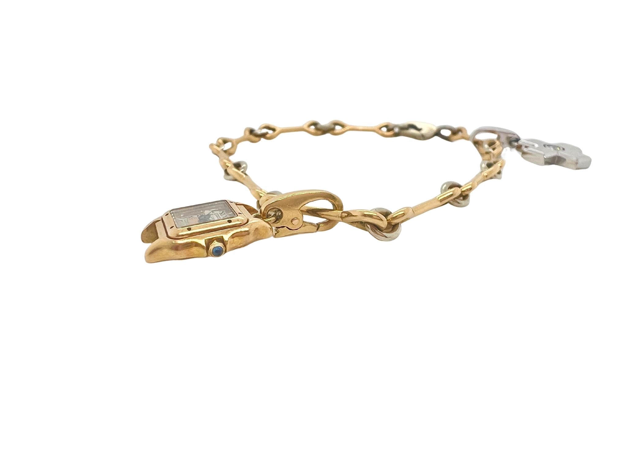 Cartier 18k Yellow and White Gold Cute Charm Bracelet