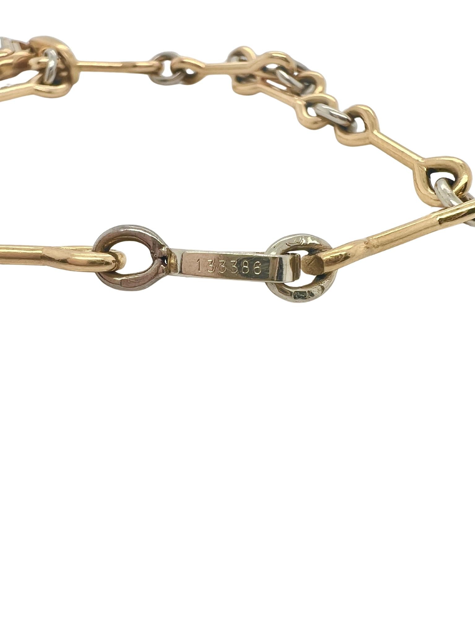 Cartier 18k Yellow and White Gold Cute Charm Bracelet