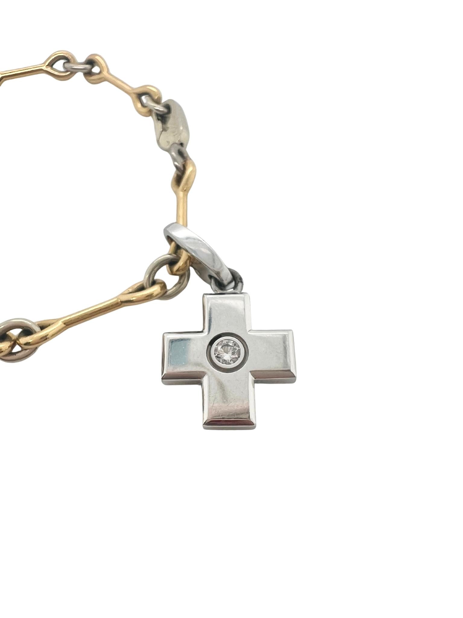 Cartier 18k Yellow and White Gold Cute Charm Bracelet