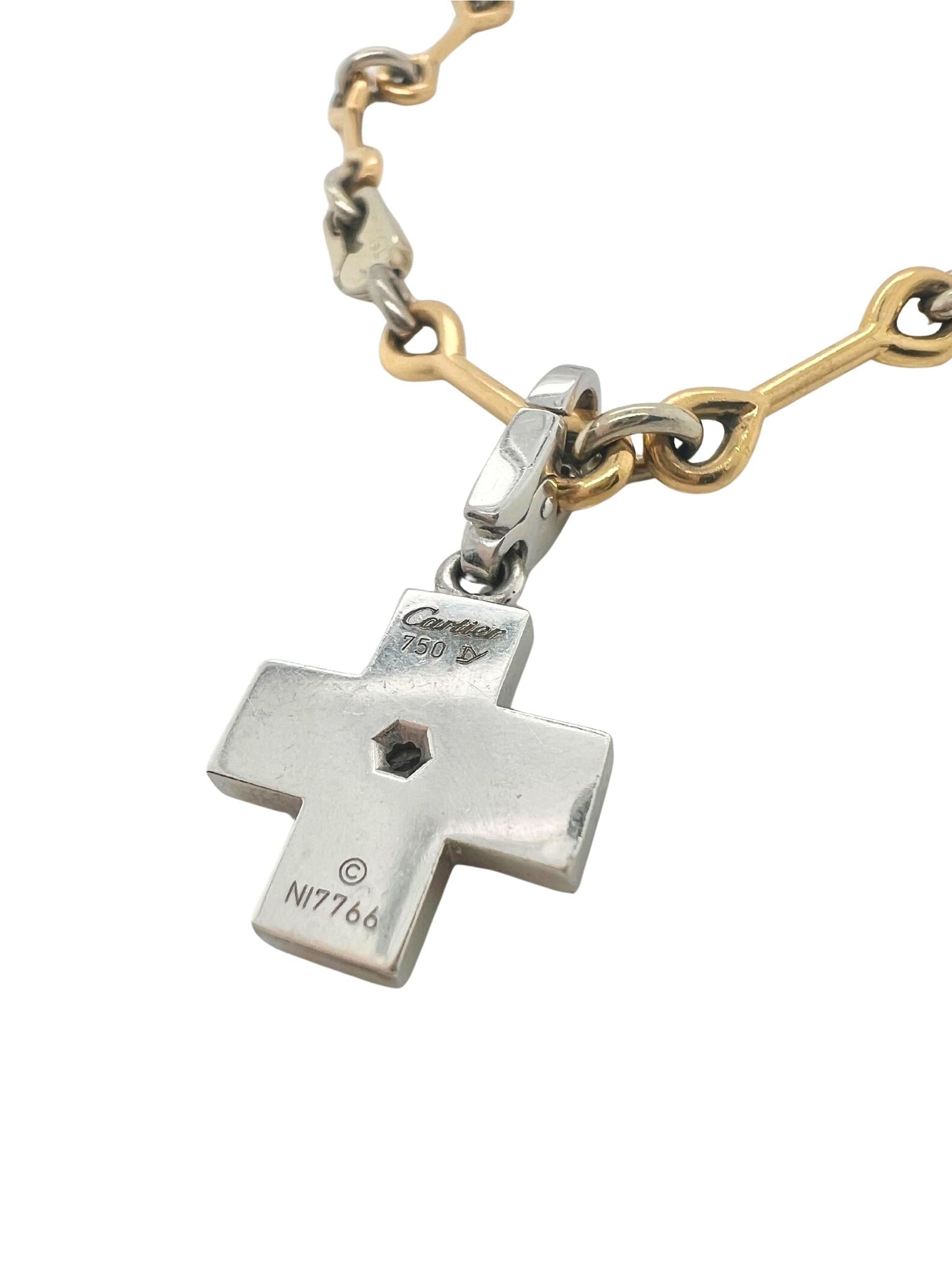 Cartier 18k Yellow and White Gold Cute Charm Bracelet