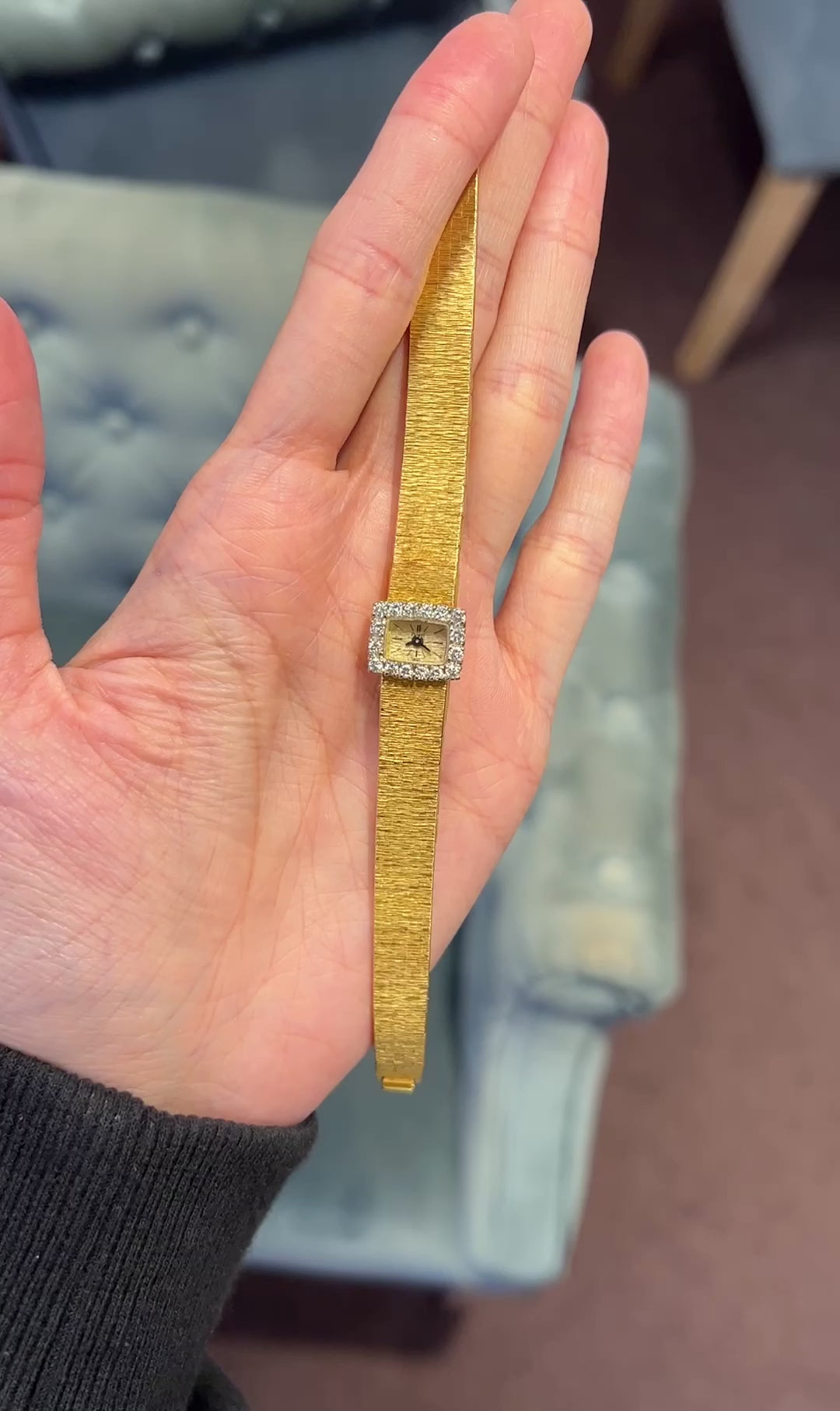 Piaget 18k Gold and Diamond Mechanical Wristwatch