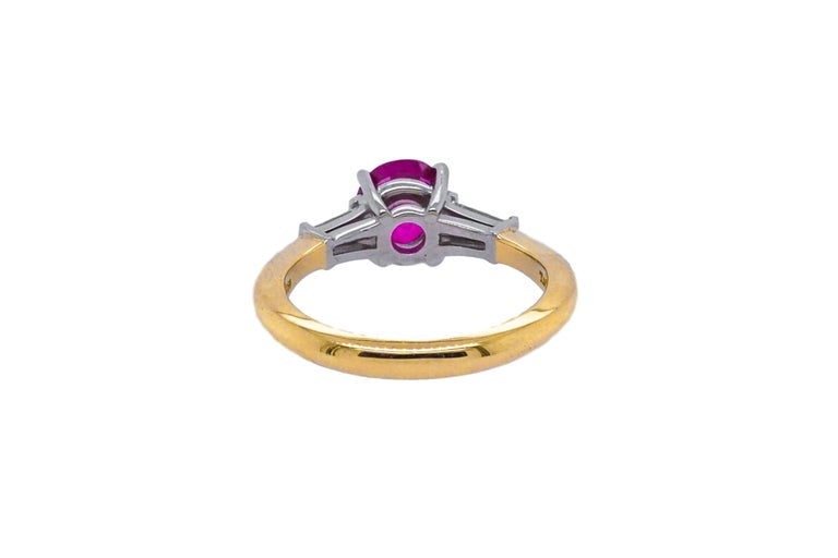 Tiffany & Co. 18 Karat Gold, Platinum, Ruby and Diamond Ring