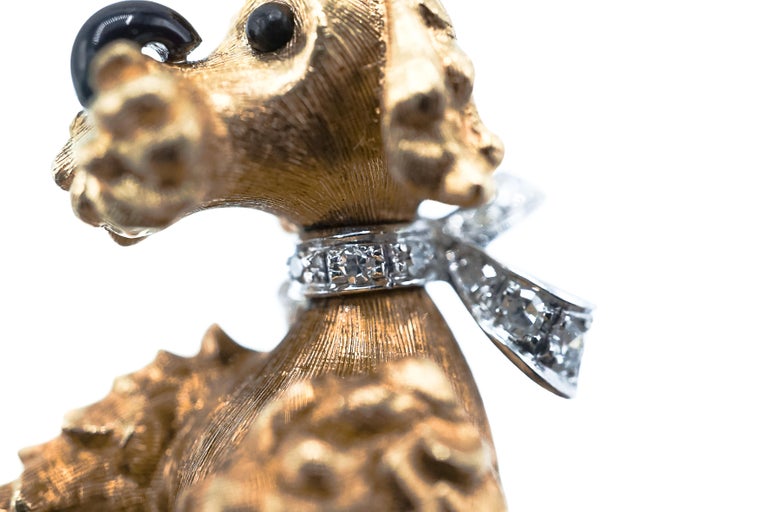 Cartier set of Diamond and Gold Dog Brooches