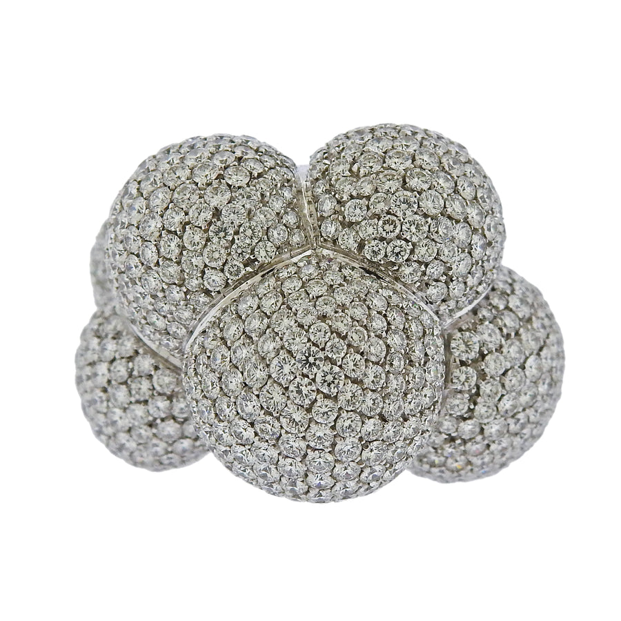 Marina B 18 Karat White Gold Diamond Ring
