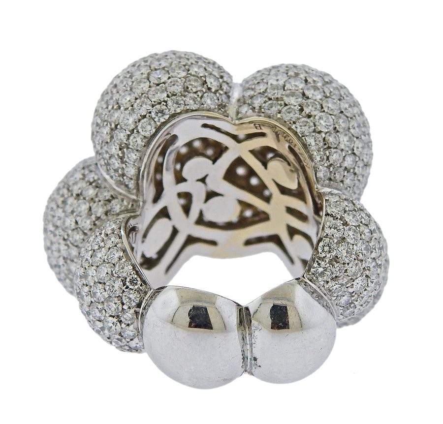 Marina B 18 Karat White Gold Diamond Ring