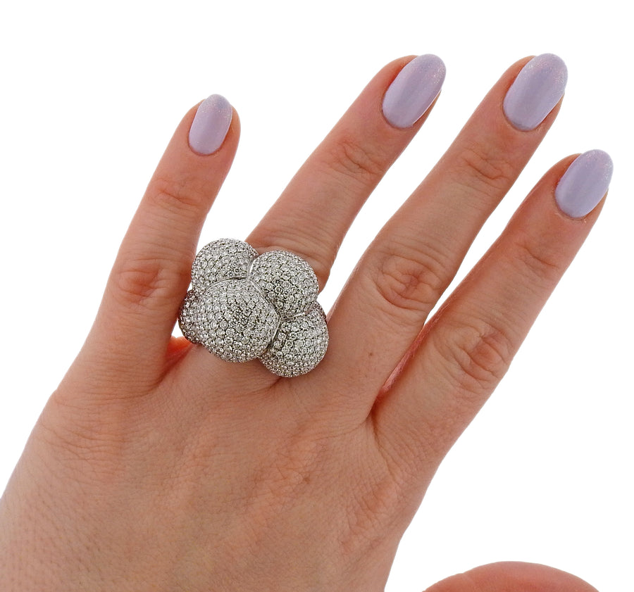 Marina B 18 Karat White Gold Diamond Ring