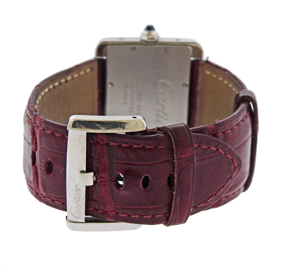 Cartier Tank Divan Stainless Steel Unisex Wristwatch