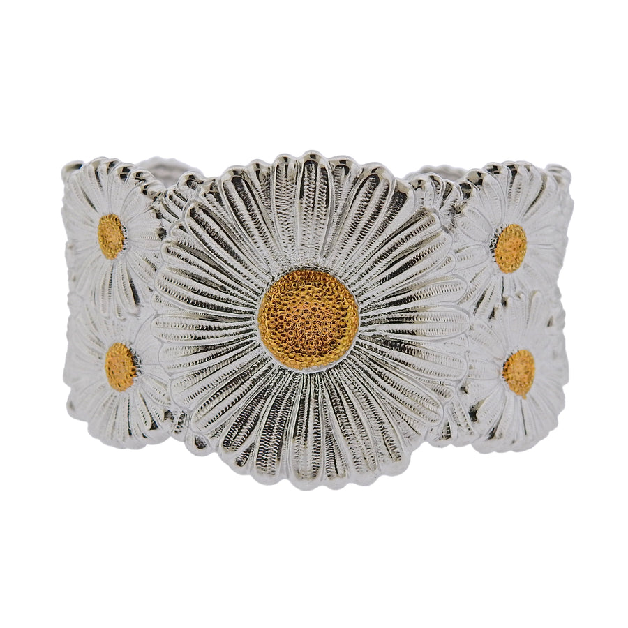 Buccellati Blossom with Gold Accents Cuff Bracelet