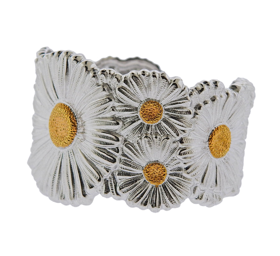Buccellati Blossom with Gold Accents Cuff Bracelet