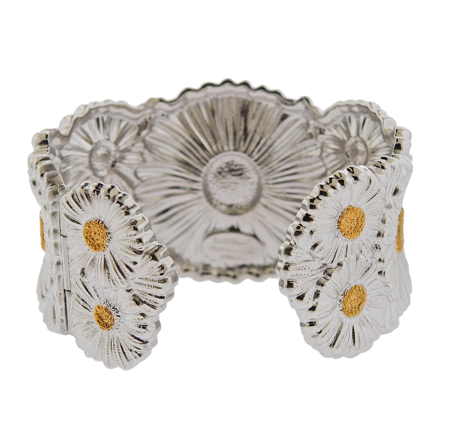 Buccellati Blossom with Gold Accents Cuff Bracelet