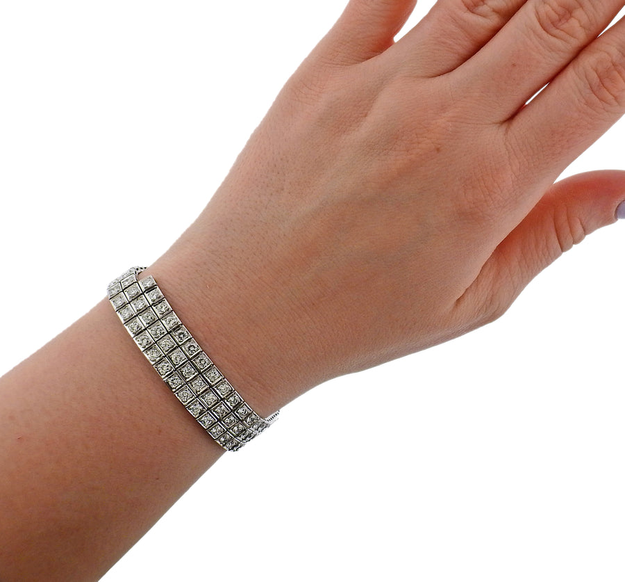 6 Carat Diamond Gold Bracelet