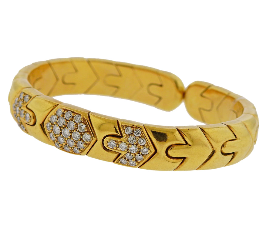 Bulgari Gold Diamond Bracelet