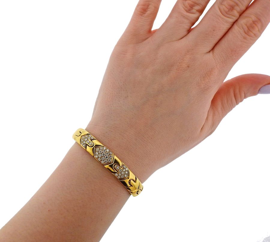Bulgari Gold Diamond Bracelet