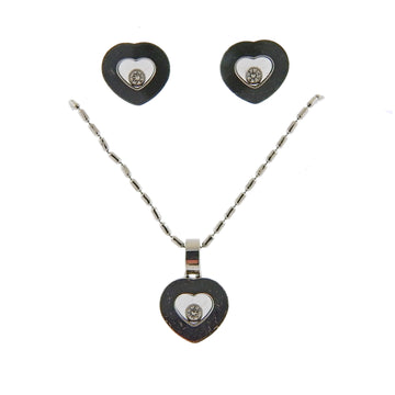 Chopard Happy Diamonds Gold Heart Earrings and Pendant Set