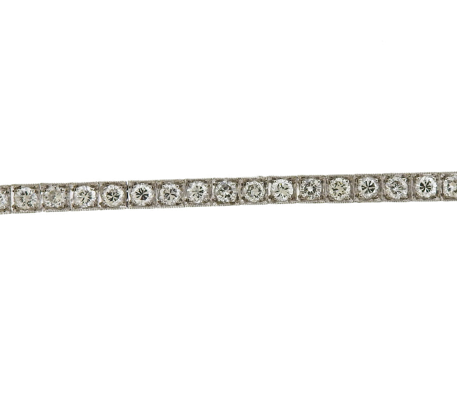 Classic Diamond Gold Tennis Bracelet