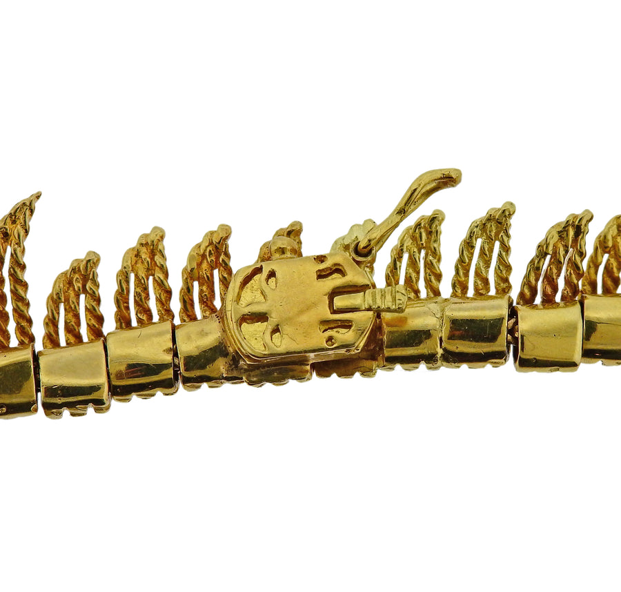 Honora Gold Feather Motif Necklace