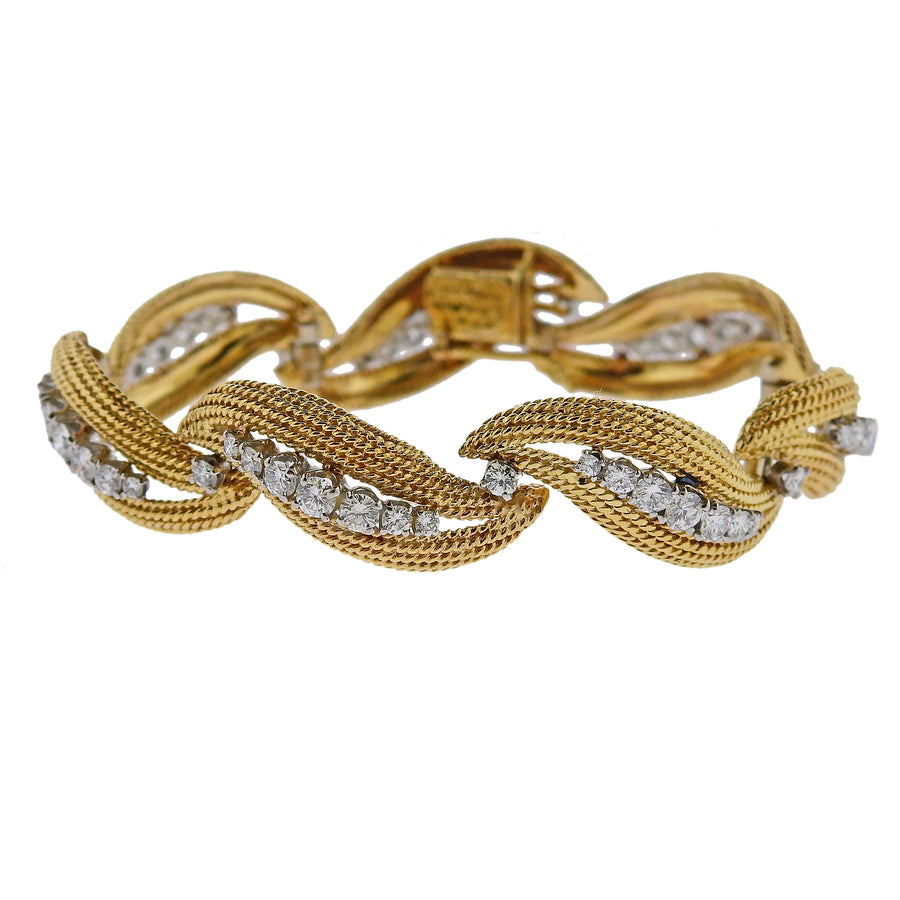 David Webb Diamond God Platinum Bracelet