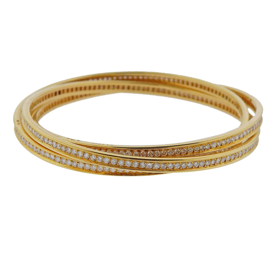 Cartier Trinity 18k White, Rose and Yellow Gold Bracelet For Sale at  1stDibs | cartier trinity bracelet price philippines, trinity bracelet  cartier men, cartier gold bracelet price philippines