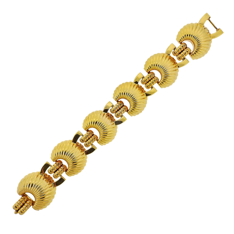 1980s Gold Link Bracelet