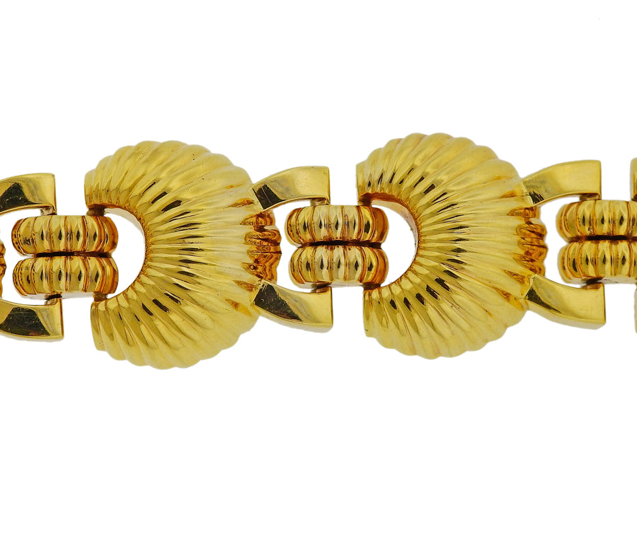 1980s Gold Link Bracelet