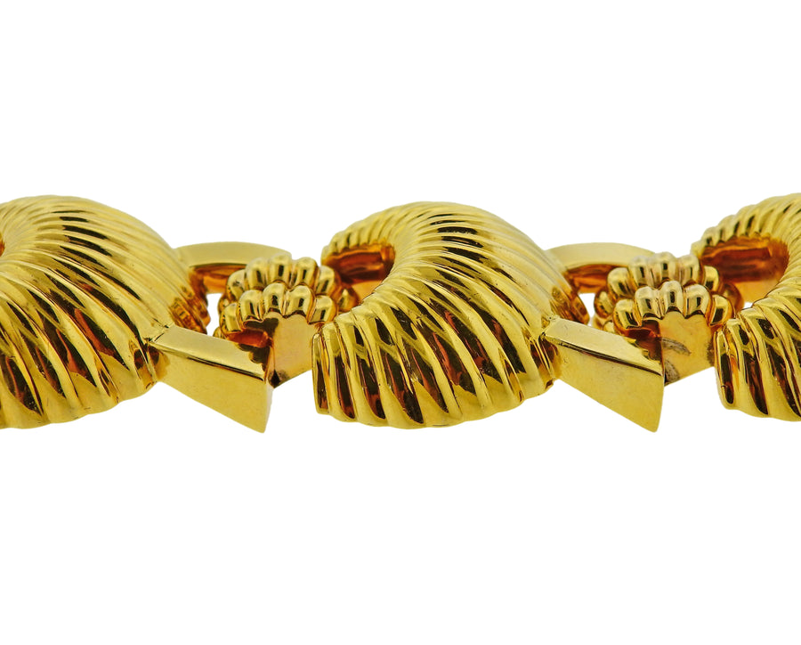 1980s Gold Link Bracelet