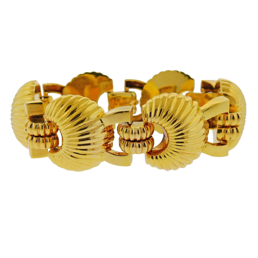 1980s Gold Link Bracelet