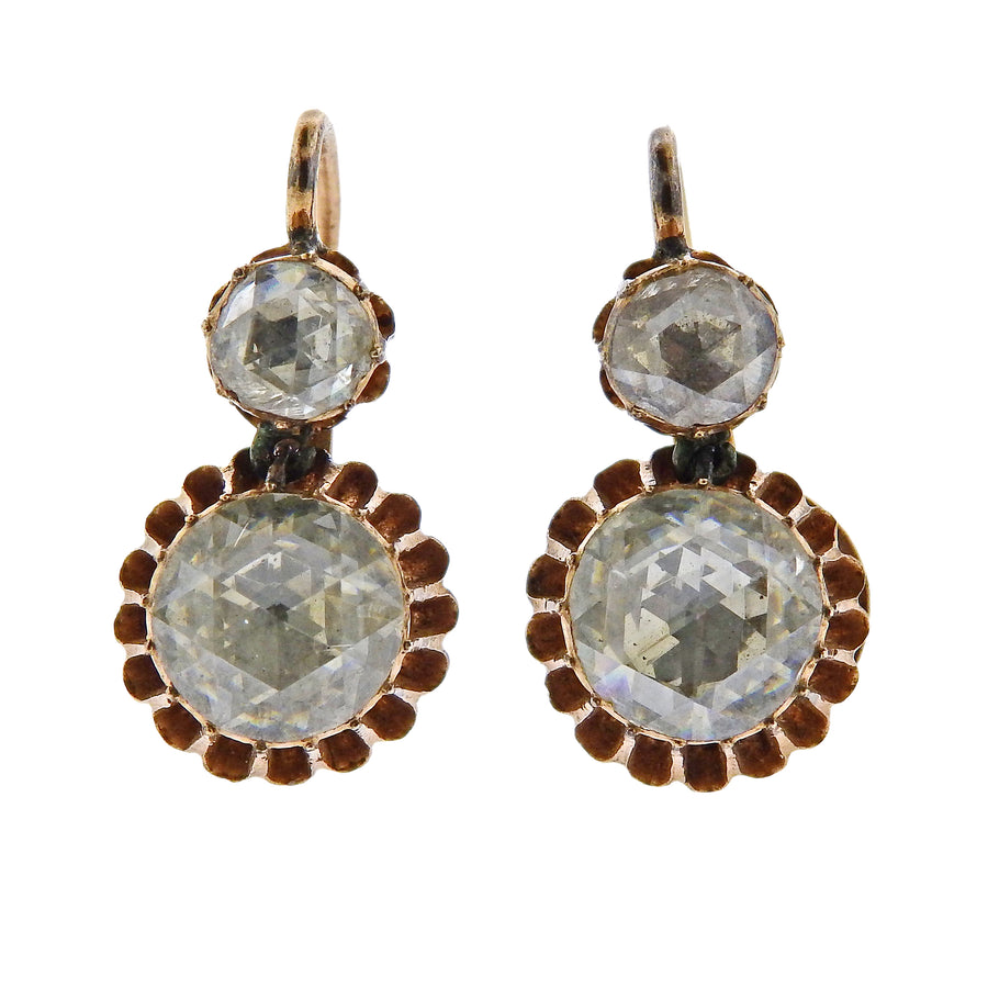 Amazon.com: costozon victorian diamond earrings 5.9 Tcw Rose Cut Diamond  925 Sterling Silver vintage jewelry : Handmade Products