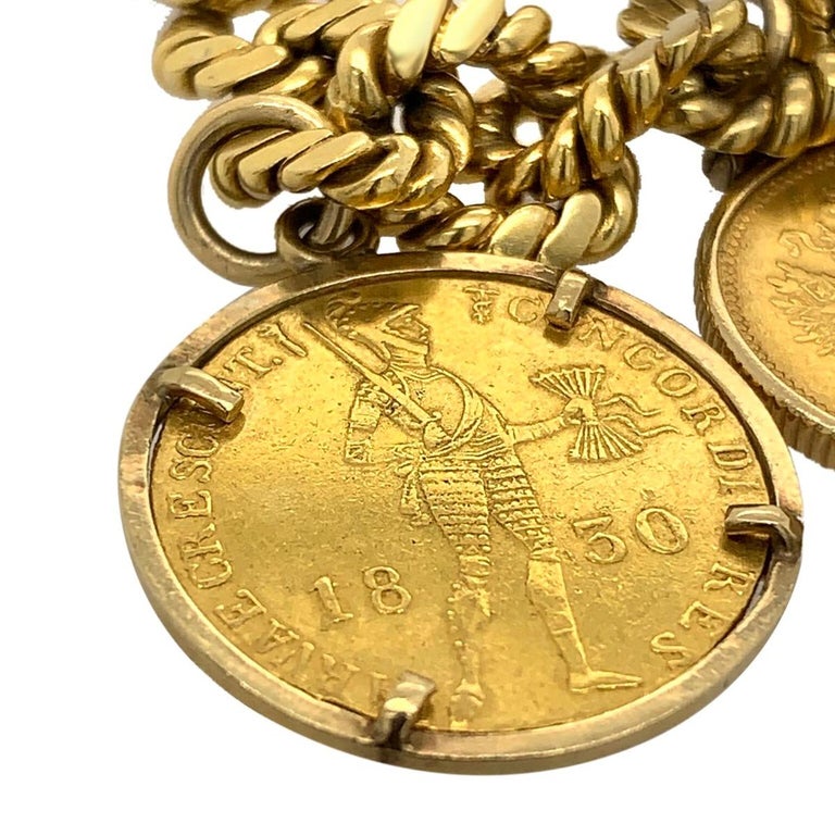 Van Cleef & Arpels Vintage 18 Karat Gold Coin Bracelet