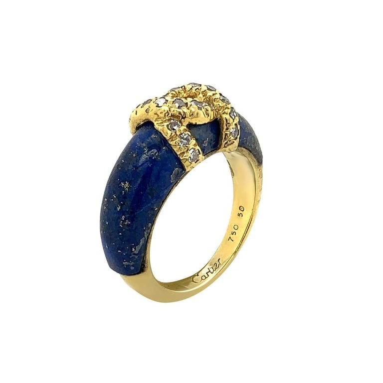 Cartier Lapis Lazuli Diamond Ring