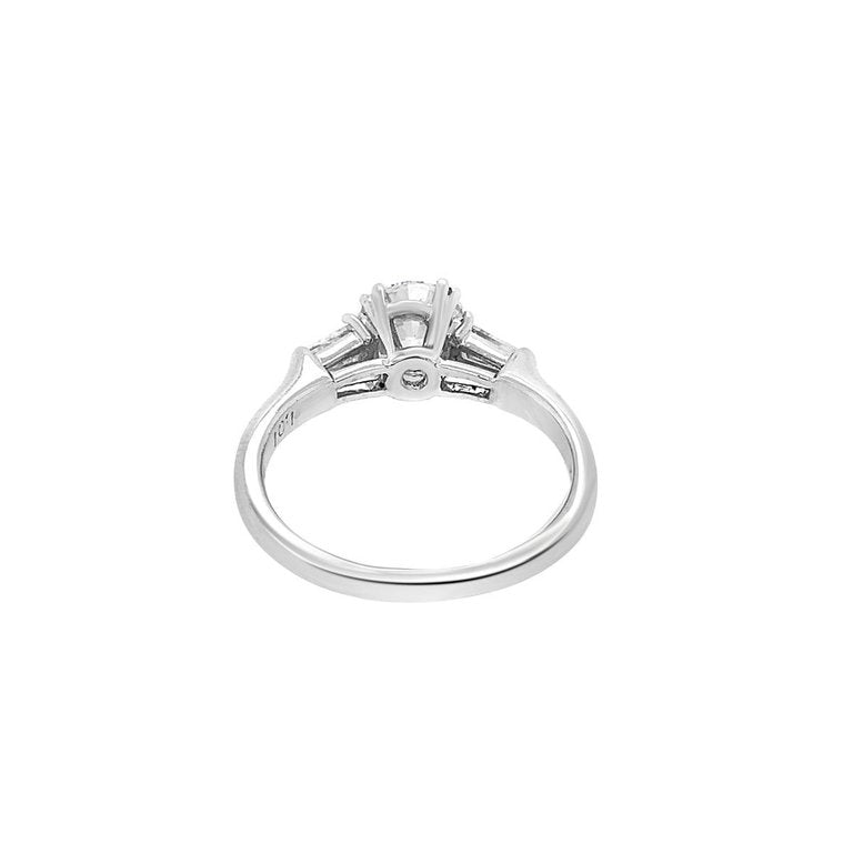 Harry Winston Platinum Solitaire Diamond Ring