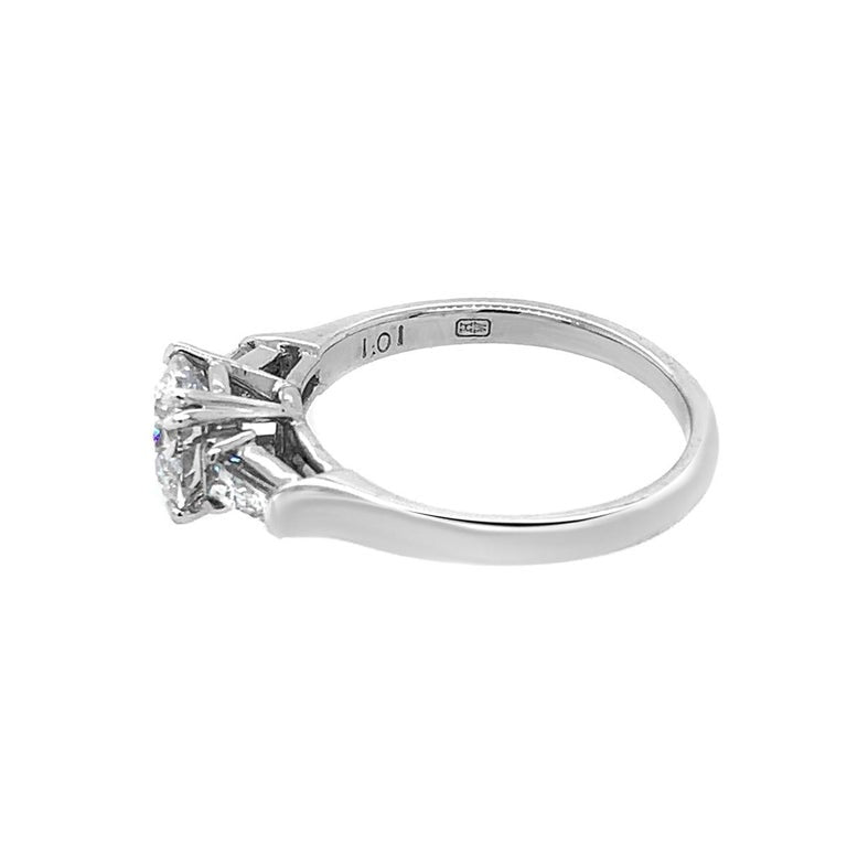 Harry Winston Platinum Solitaire Diamond Ring