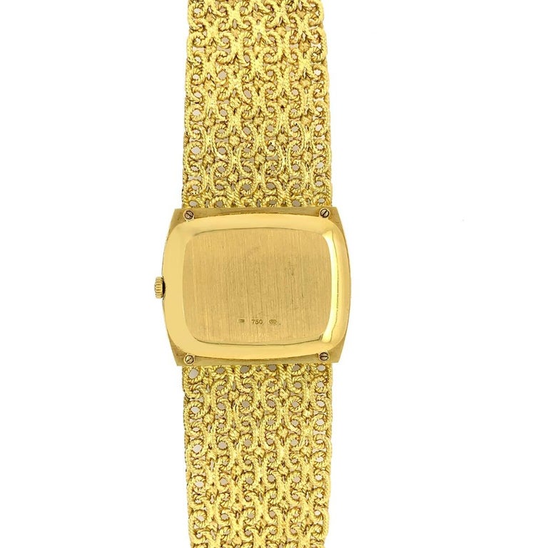 18 Karat Yellow Gold Malachite Diamond Wristwatch for Men