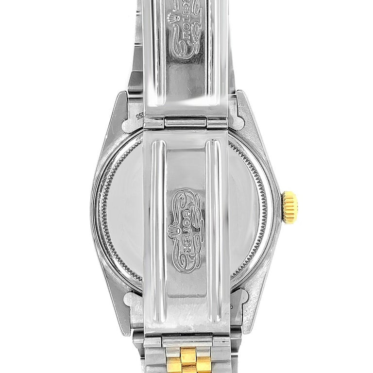 18 Karat Yellow Gold Sterling Steel Rolex Watch