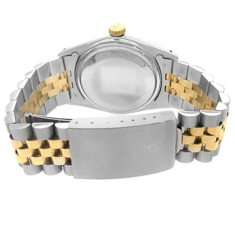 18 Karat Yellow Gold Sterling Steel Rolex Watch